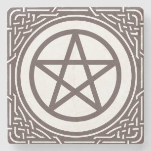 Dessous-de-verre En Pierre Pentacle de l'autel -