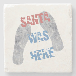 Dessous-de-verre En Pierre Père Noël était là