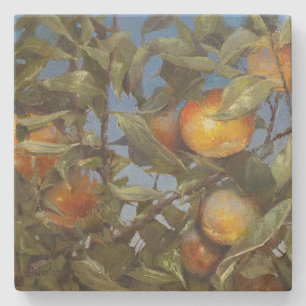 Dessous-de-verre En Pierre Persimmon Fruit Tree Belle oeuvre originale
