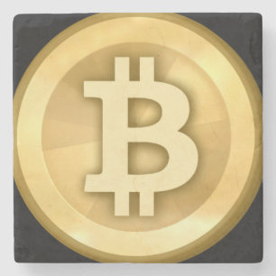 Dessous-de-verre En Pierre Personnaliser Cool Bitcoin