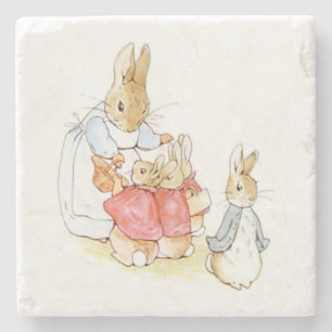 Dessous-de-verre En Pierre Peter Rabbit et ses soeurs (par Beatrix Potter)