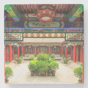 Dessous-de-verre En Pierre Petit Temple de la Grande Oie Sauvage, Chine