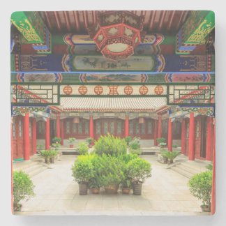 Dessous-de-verre En Pierre Petit temple de l'Oie sauvage, Chine