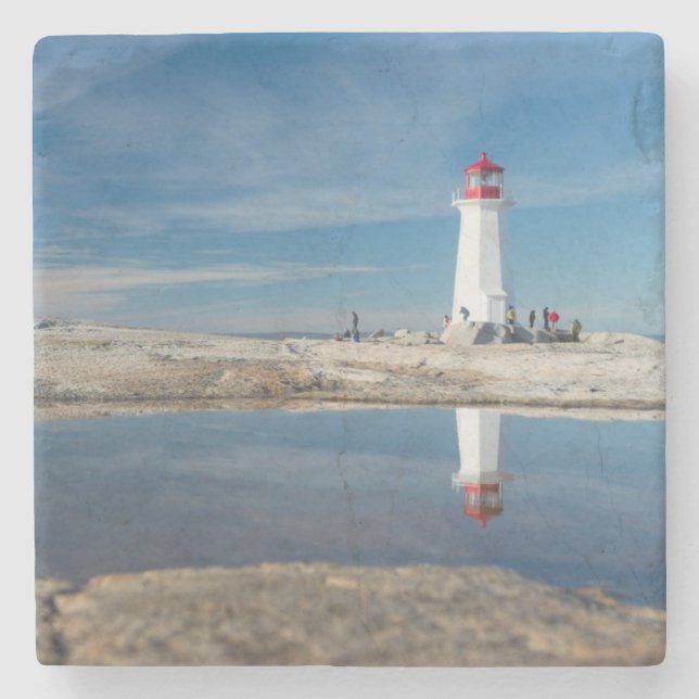 Dessous-de-verre En Pierre Phare | Canada de la crique de Peggy (Devant)