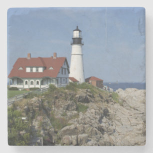 Dessous-de-verre En Pierre Phare de Portland Head, Cape Elizabeth, Maine,