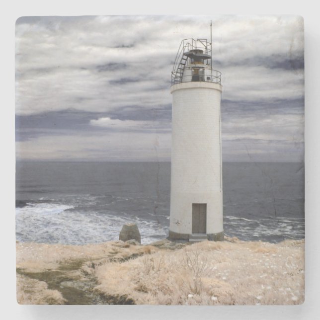 Dessous-de-verre En Pierre Phare | Galicie, Espagne de Laxe (Devant)