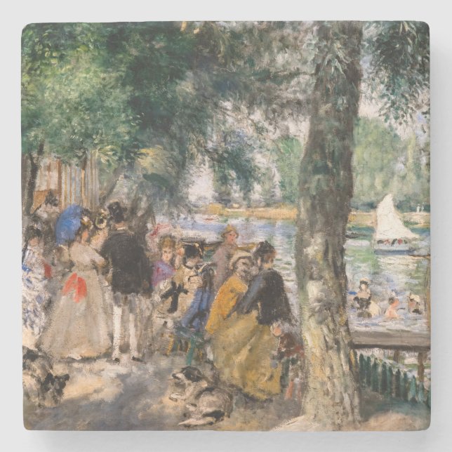 Dessous-de-verre En Pierre Pierre-Auguste Renoir - Baignade sur la Seine (Devant)