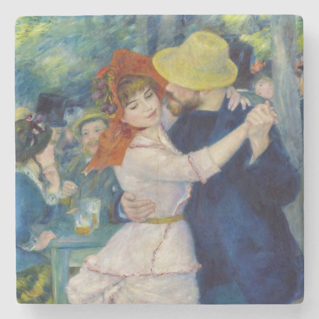 Dessous-de-verre En Pierre Pierre-Auguste Renoir - Danse à Bougival (Devant)