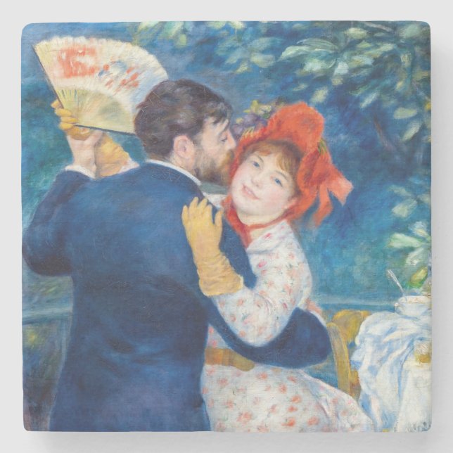 Dessous-de-verre En Pierre Pierre-Auguste Renoir - Danse country (Devant)