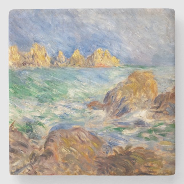 Dessous-de-verre En Pierre Pierre-Auguste Renoir - Marine, Guernesey (Devant)
