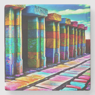 Dessous-de-verre En Pierre Pierres psychédéliques