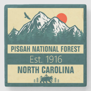 Dessous-de-verre En Pierre Pisgah Forêt nationale Caroline du Nord Vintage