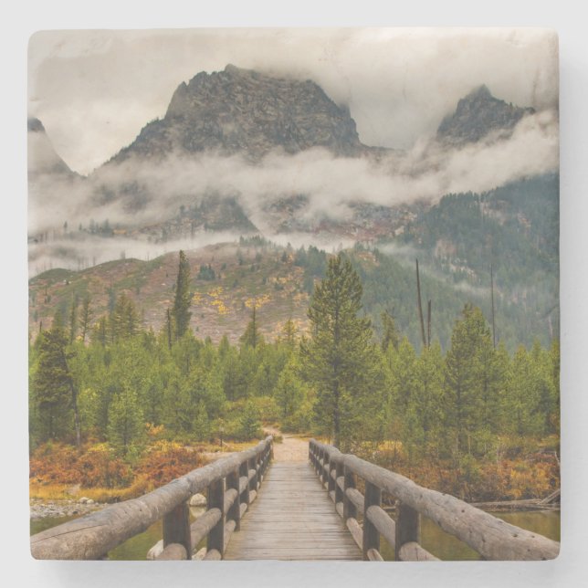 Dessous-de-verre En Pierre Piste forestière (Devant)