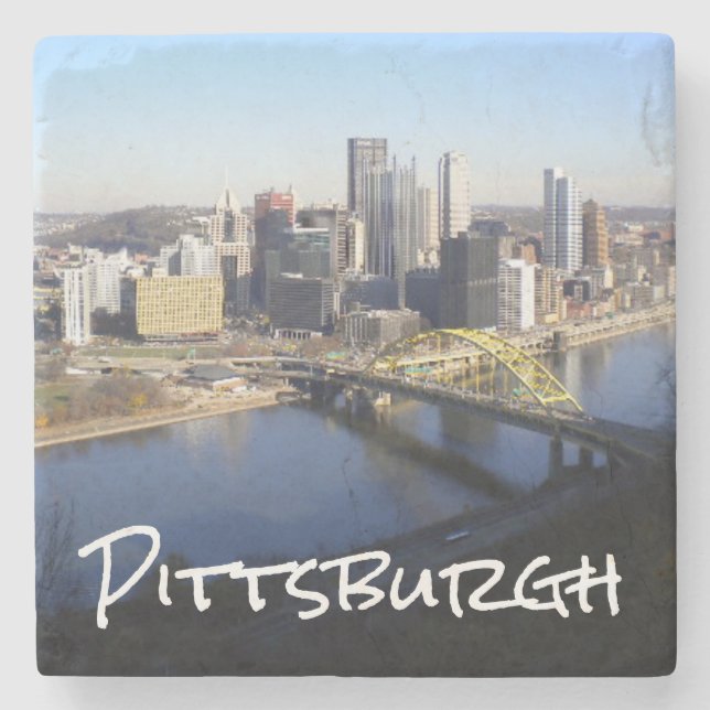Dessous-de-verre En Pierre Pittsburgh (Devant)