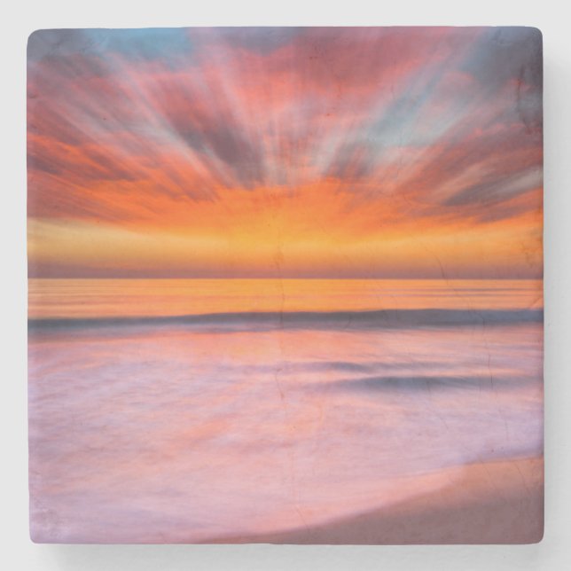 Dessous-de-verre En Pierre Plage de Sunset Tamarack| Carlsbad, CA (Devant)