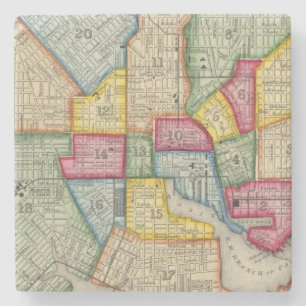 Dessous-de-verre En Pierre Plan de Baltimore