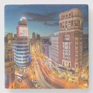 Dessous-de-verre En Pierre Plaza Del Callao Madrid Espagne