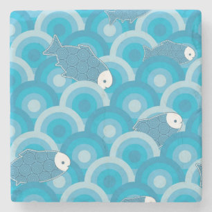 Dessous-de-verre En Pierre Poissons