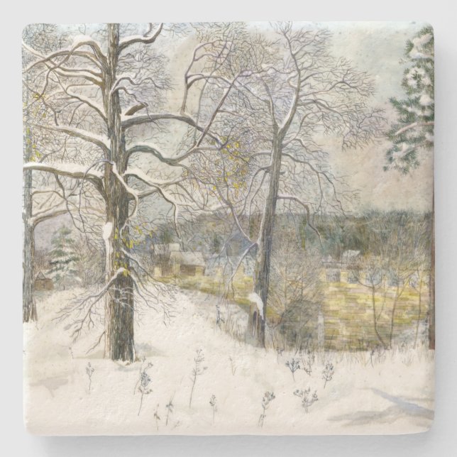 Dessous-de-verre En Pierre pont d'hiver (Devant)