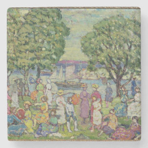 Dessous-de-verre En Pierre Port de Gloucester (huile sur la toile)
