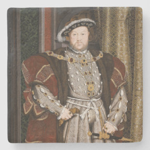 Dessous-de-verre En Pierre Portrait de Henri VIII (Hans Holbein le jeune)