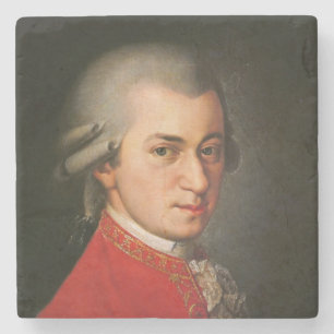Dessous-de-verre En Pierre Portrait de Wolfgang Amadeus Mozart