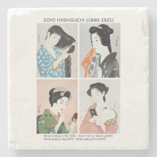 Dessous-de-verre En Pierre Portraits de femmes japonaises - Goyō Hashiguchi