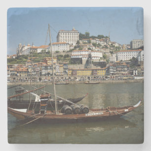 Dessous-de-verre En Pierre Portugal, Porto, Bateau Aux Barils De Vin