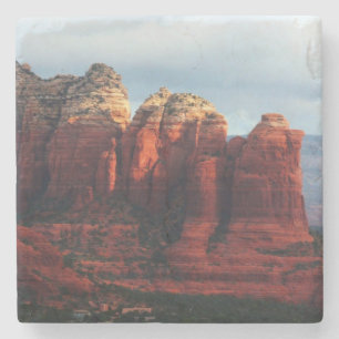 Dessous-de-verre En Pierre Pot de café nuageux Rock à Sedona Arizona