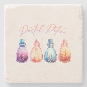 Dessous-de-verre En Pierre Potion Pastel
