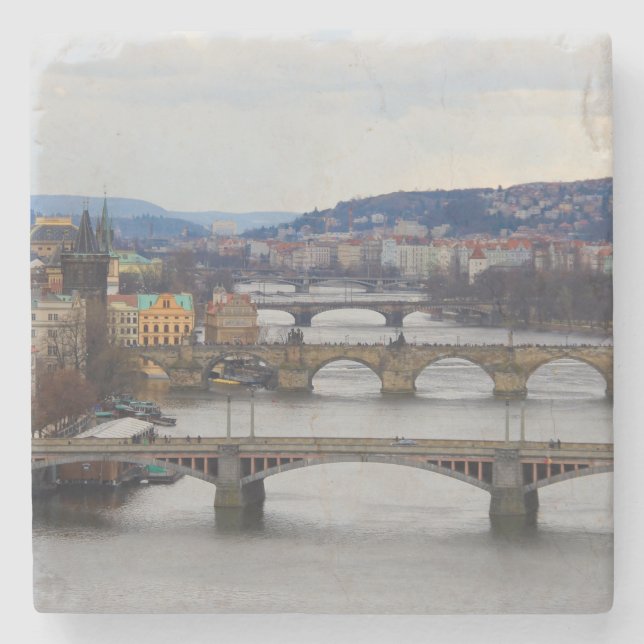 Dessous-de-verre En Pierre Prague (Devant)