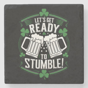 Dessous-de-verre En Pierre Préparons-nous à trébucher Drôle de St Patrick