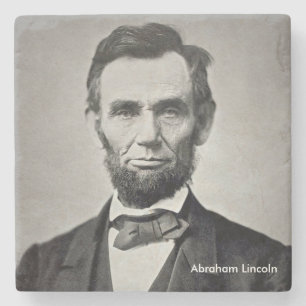 Dessous-de-verre En Pierre President Abraham Lincoln Marble Coaster