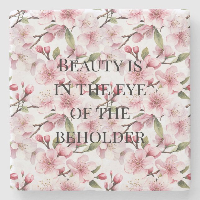 Dessous-de-verre En Pierre Pretty Pink Cherry Blossom Flowers (Devant)