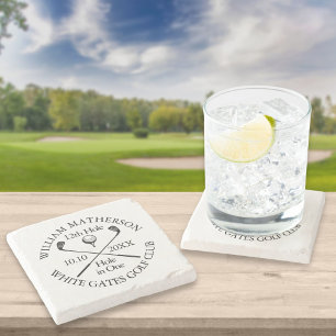 Dessous-de-verre En Pierre Prix personnalisé de trou en un au golf