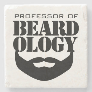 Dessous-de-verre En Pierre Professeur amusant de Beardologie