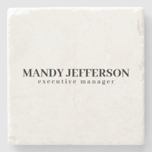 Dessous-de-verre En Pierre Professionnel élégant moderne minimaliste ajouter 