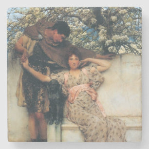 Dessous-de-verre En Pierre Promesse du printemps (de Lawrence Alma-Tadema)