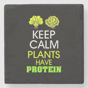 Dessous-de-verre En Pierre Protéine have de Keep Calm Plants
