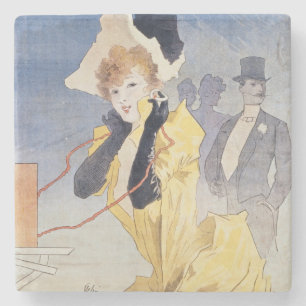 Dessous-de-verre En Pierre Publicité par affichage le 'Theatrophone