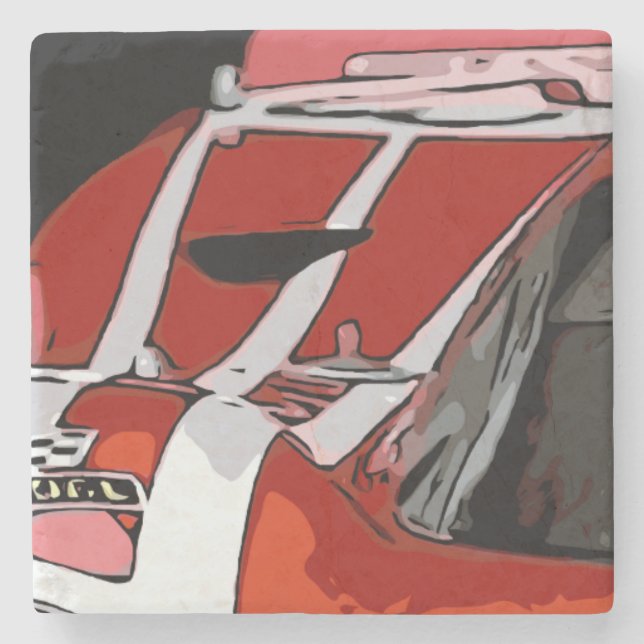 DESSOUS-DE-VERRE EN PIERRE RACER D'ENDURANCE #23 (Devant)