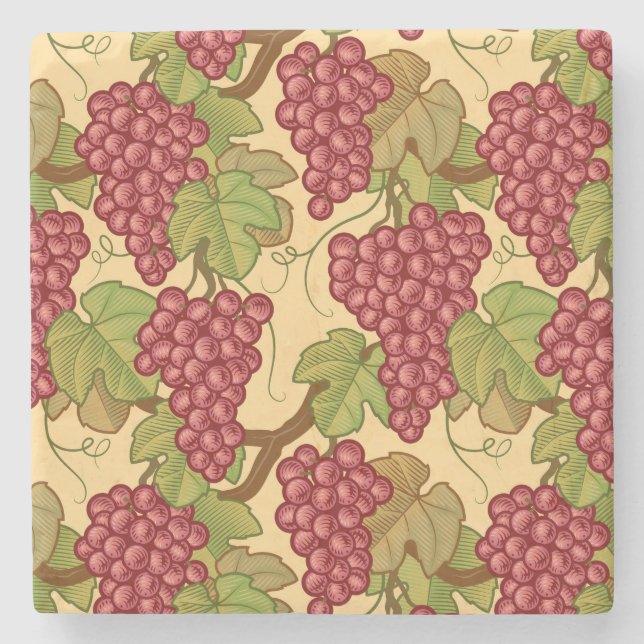 Dessous-de-verre En Pierre Raisins (Devant)