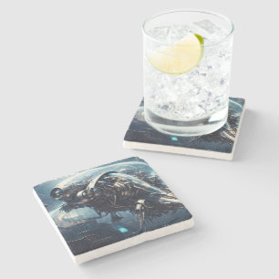 Dessous-de-verre En Pierre Raspian Dynamorph Drone AI Art par Xzendor7