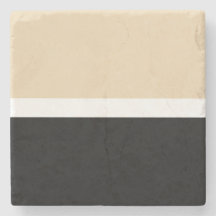 Rayure Abstraite Beige Noir