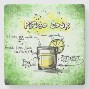 Dessous-de-verre En Pierre Recette de boisson Pisco Sour