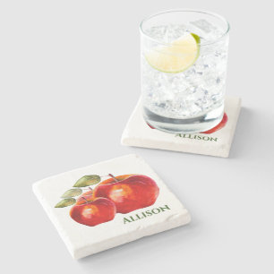 Dessous-de-verre En Pierre Red Apple