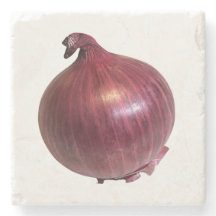 Red Onion Marble Coaster