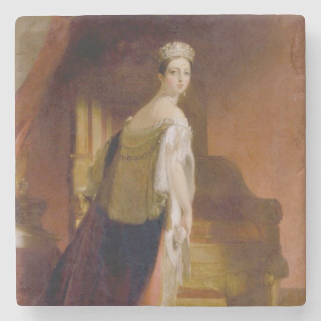 Dessous-de-verre En Pierre Reine Victoria (par Thomas Sully) (Devant)