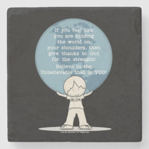 Dessous-de-verre En Pierre Remerciements pour la force