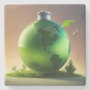 Dessous-de-verre En Pierre Remplir la Terre – Avenir Durable & Plan Vert